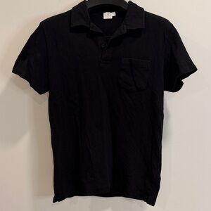 Sunspel Black Men's Polo Shirt